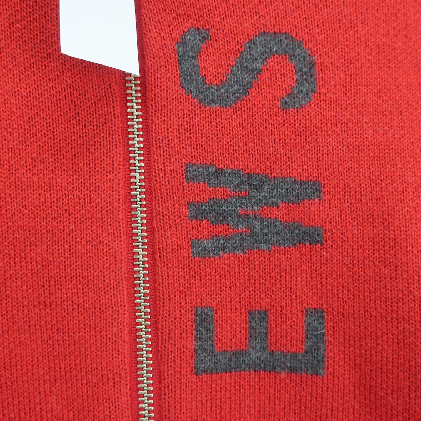 美品】St ANDREWS(セントアンドリュース) フルジップニットブルゾン 赤