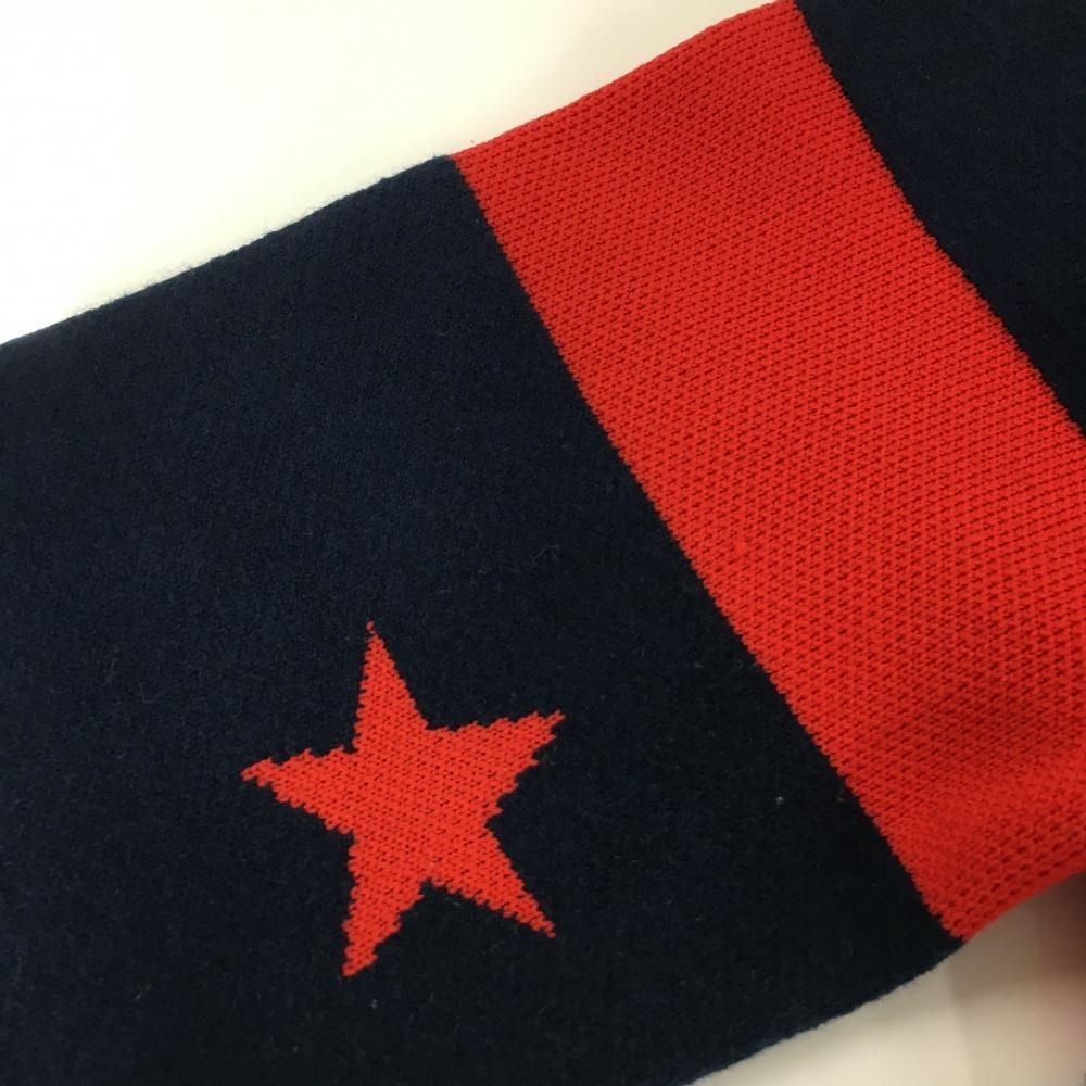 美品♡パーリーゲイツ♡ニットジップジャケット♡ネイビー♡ボーダー♡S 美品】パーリーゲイツ ニットジップパーカー ネイビー×レッド ボーダー