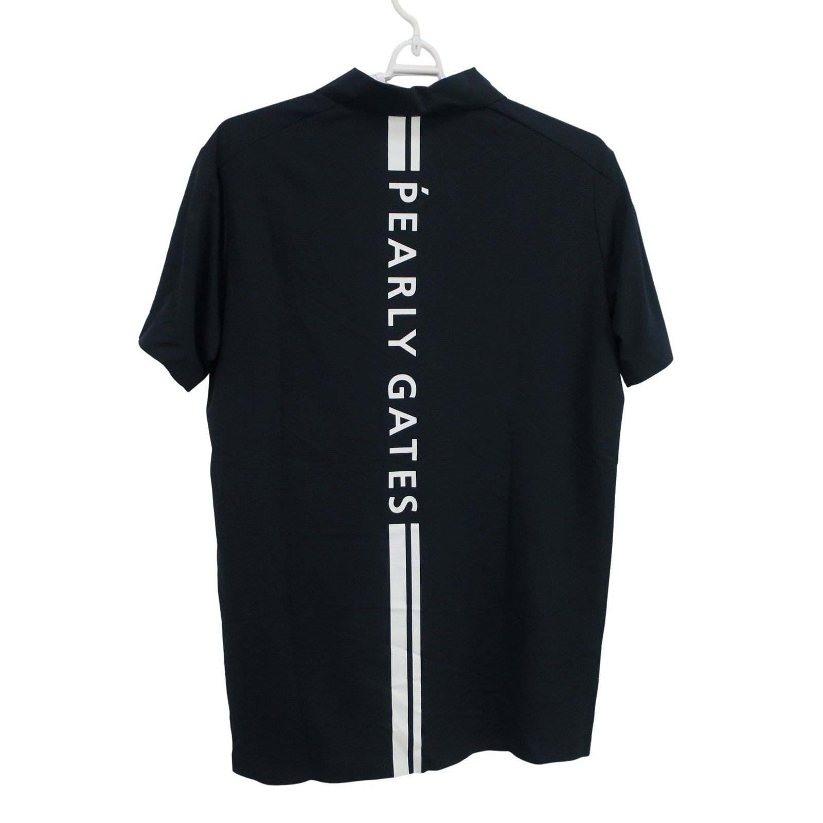 美品】PGG by PEARLY GATES(ピージージー) ポロシャツ ネイビー メンズ