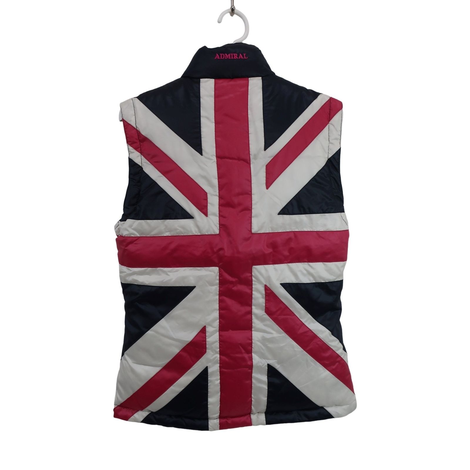 美品】Admiral(アドミラル) リバーシブルダウンベスト ネイビー