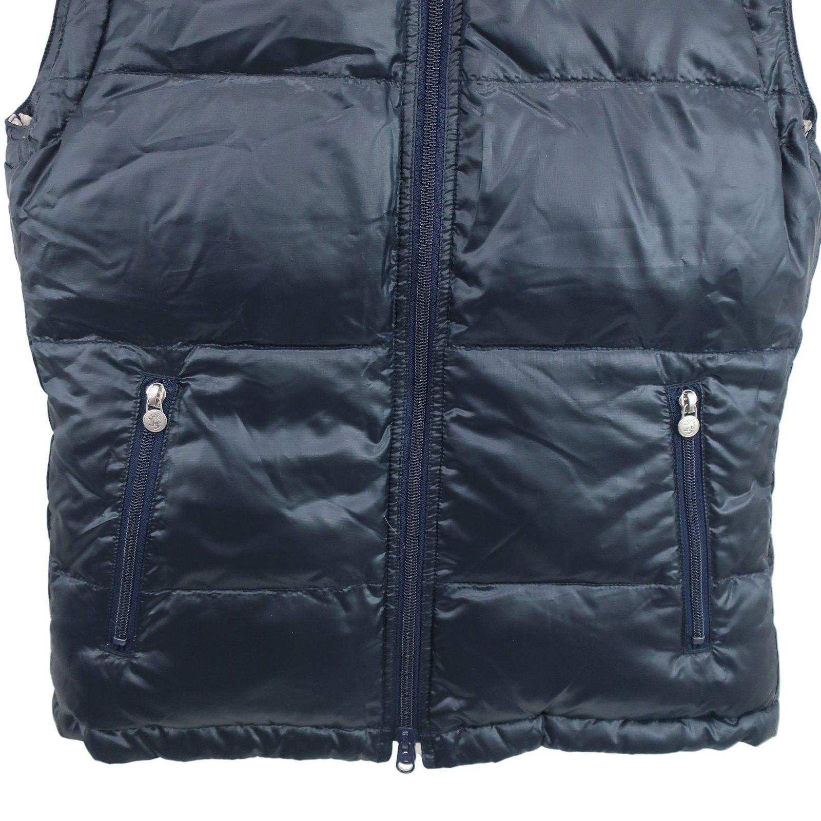 美品】Admiral(アドミラル) リバーシブルダウンベスト ネイビー