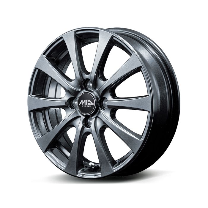 ホイール4本セット 15インチ 5.5J+50 4H-100 EUROSPEED G10 メタリックグレー