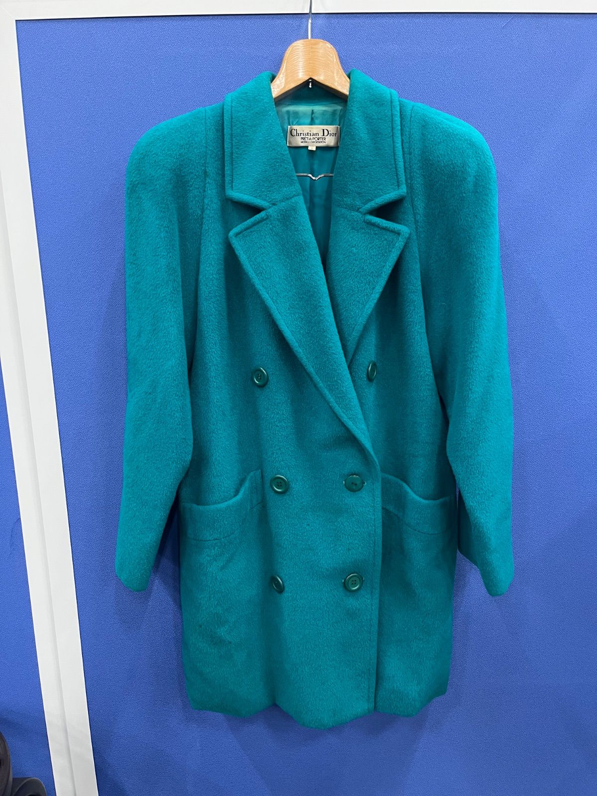 □ Christian Dior ヴィンテージ ウールコート ダブルブレスト