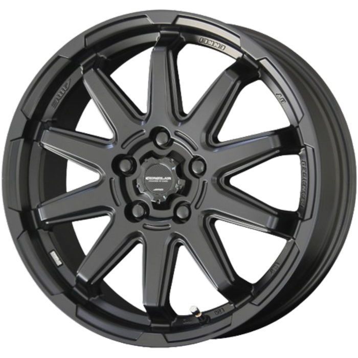 ホイール4本セット 17インチ 7 J 38 5 H 114 3 CIRCLAR C 10 S マットブラック