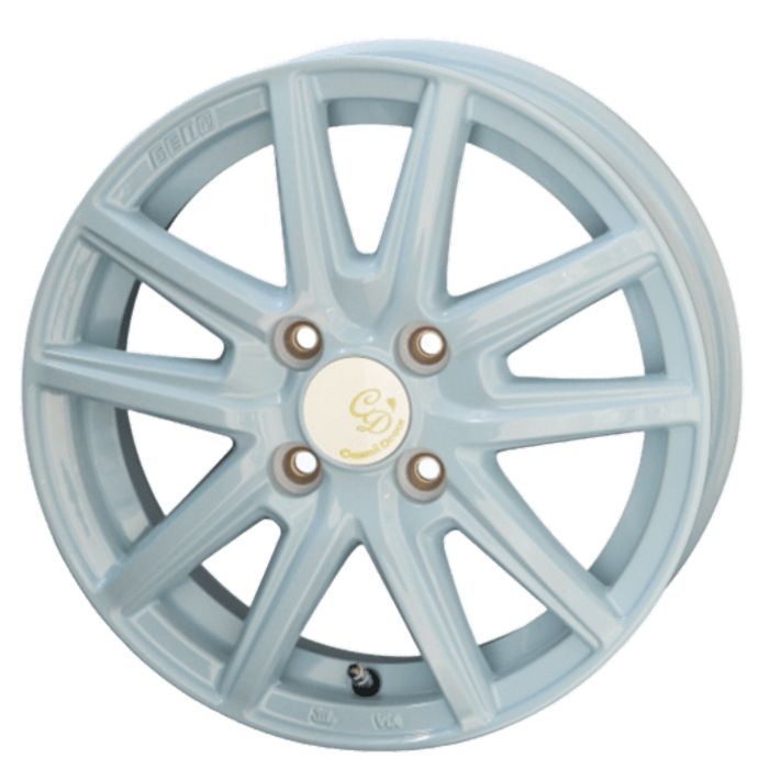 ホイール4本セット 14インチ 4 5 J 45 H 100 Cawaii Decor cannele ラメールブルー