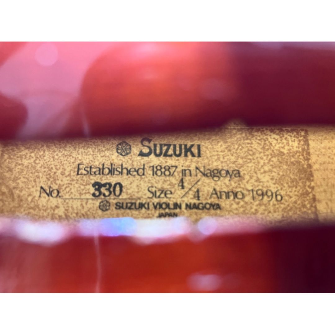 SUZUKI VIOLIN No.330 4/4 1996年製 ヴァイオリン スズキ 鈴木