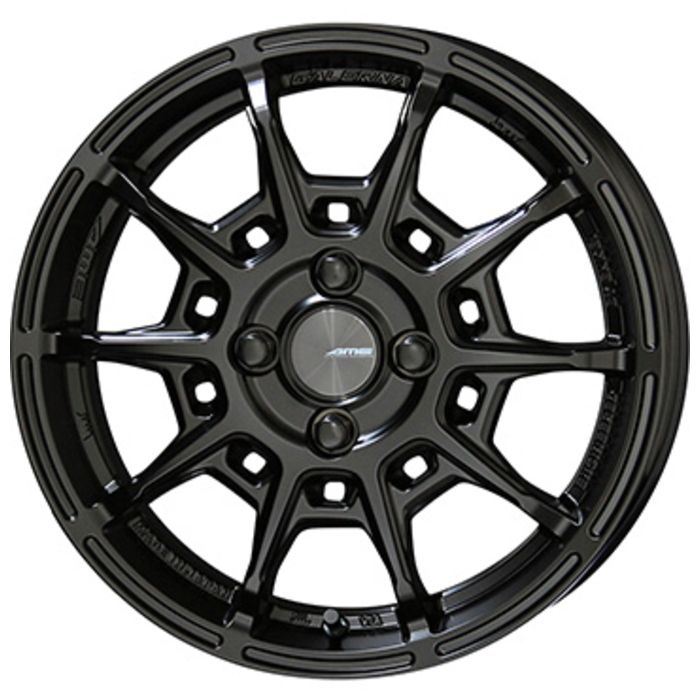 ホイール4本セット 17インチ 7 J 45 4 H 100 GALERNA REFINO マットブラック