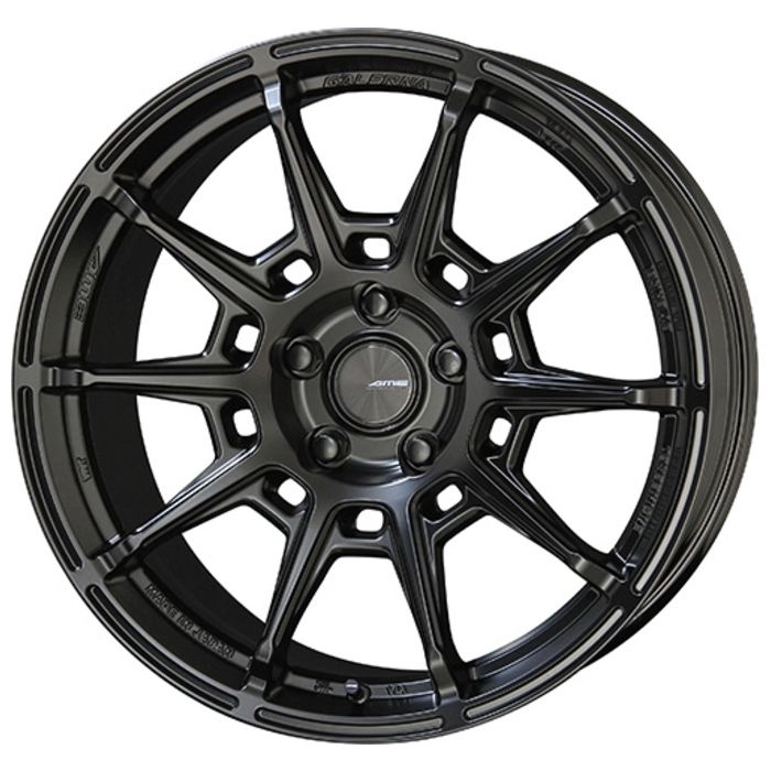 ホイール4本セット 18インチ 9.5J+22 5H-114.3 GALERNA REFINO マットブラック