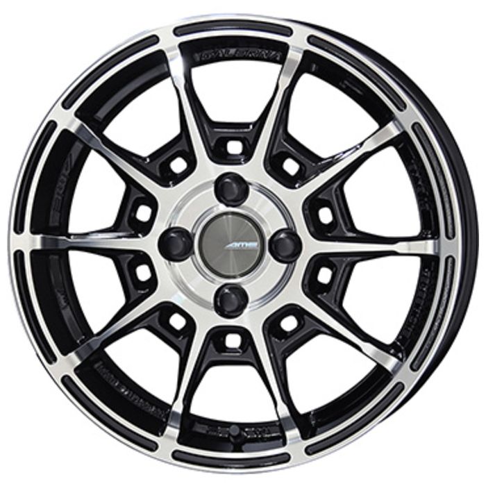 ホイール4本セット 17インチ 7 J 45 4 H 100 GALERNA REFINO ブラックポリッシュ