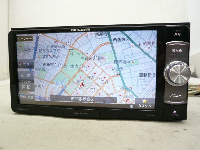 カロッツェリア AVIC RW 900 メモリーナビ 地デジ フルセグ DVD CD SDカード iPod USB ブルートゥース ハンズフリー MP 3 WMA