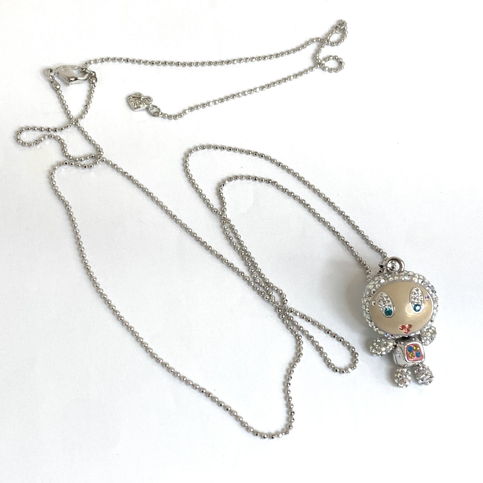 Swarovski Erikaロング ネックレス　ペンダント 中古品】SWAROVSKI Erika ペンダント スワロフスキー ロング