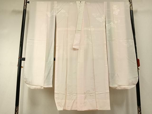 平和屋着物 振袖用長襦袢 無双仕立て 舞蝶文 暈し染め 半衿刺繍 正絹 fy