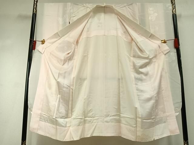 平和屋着物●振袖用長襦袢 無双仕立て 舞蝶文 暈し染め 半衿刺繍 正絹 fy