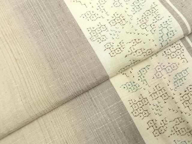 平和屋着物○本場結城玉紬 訪問着 遊粋 飛び亀甲柄 証紙付き 正絹 逸品