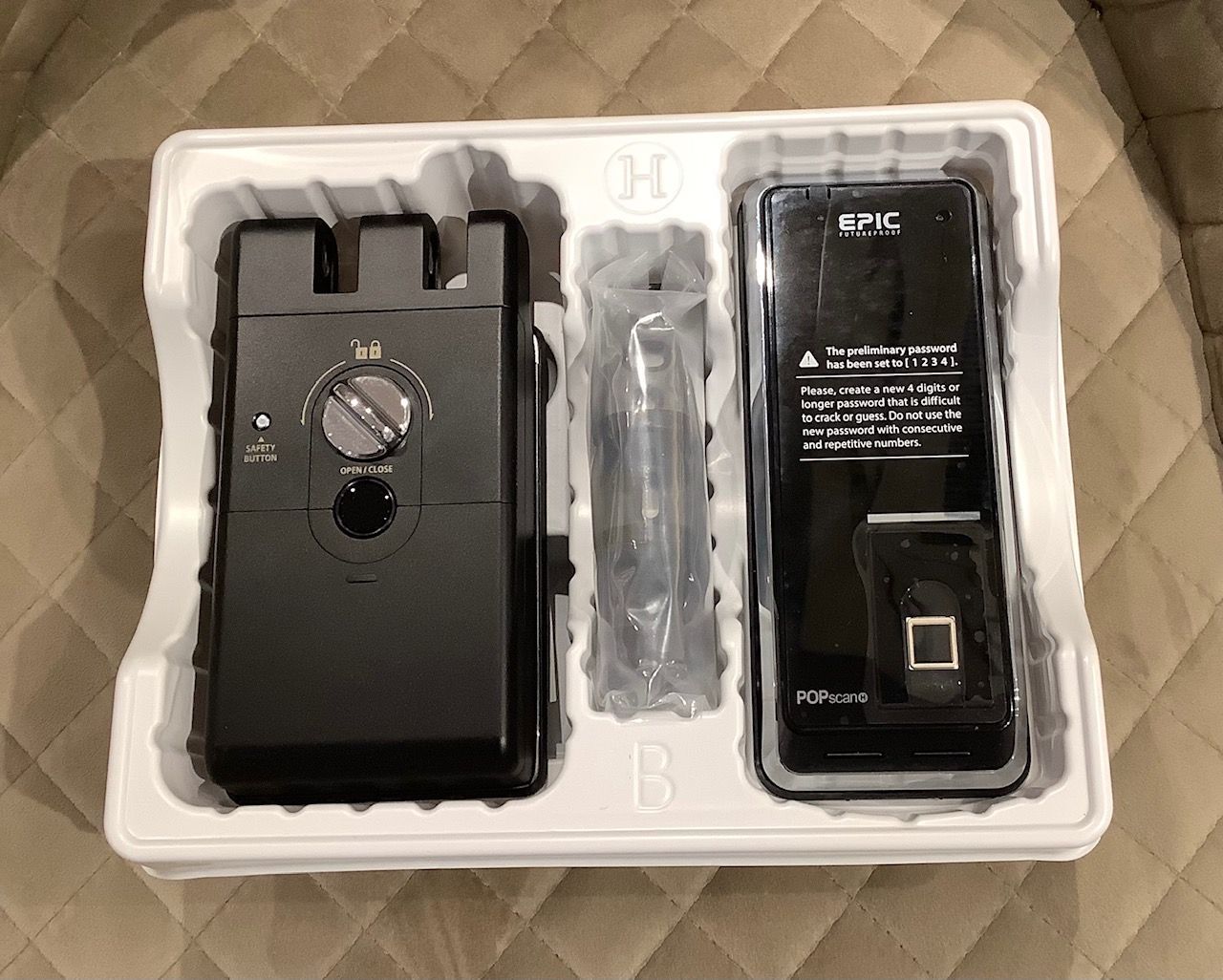 EPIC 電子錠 POPscan HOOK 3 ポップスキャン フック 引き戸用 開錠方法 暗証番号 指紋認証