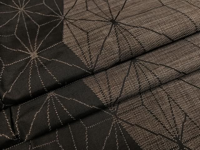 平和屋着物●本場大島紬 カタス7マルキ 麻の葉間道 正絹 ♥ ph