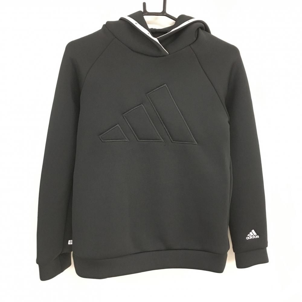 パーリーゲイツ セーター 白×ダークネイビー×ブルー 胸ワッペン ウール