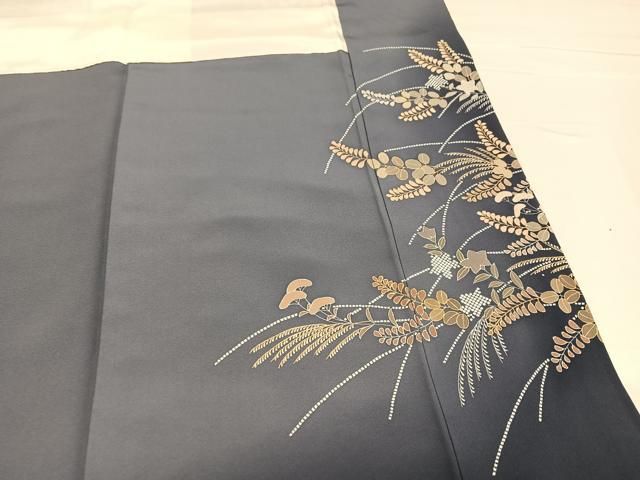 平和屋着物○創業460年・千總 訪問着 友禅 刺繍 草花文 暈し染め 金彩