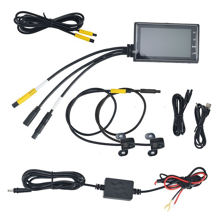 バイク ドライブレコーダー ドラレコ 前後 2カメラ 安い オートバイ 3