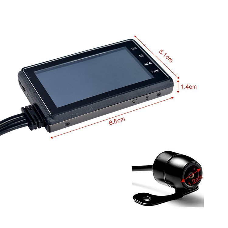 バイク ドライブレコーダー ドラレコ 前後 2カメラ 安い オートバイ 3