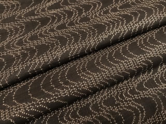 平和屋着物●本場大島紬 一元絣 流水文 正絹 ♥ ph