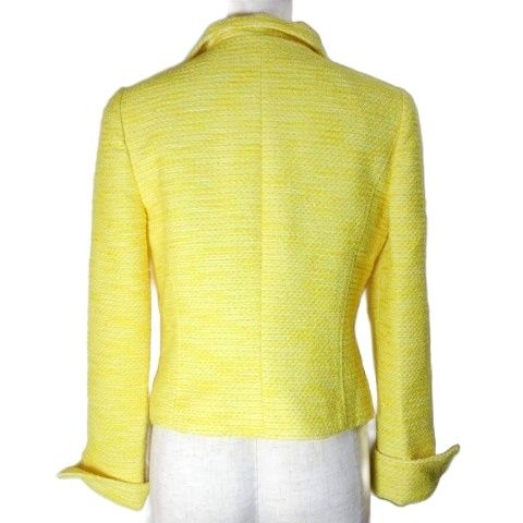 エムズグレイシー M'S GRACY ツイードジャケット TD-424120 ジップ