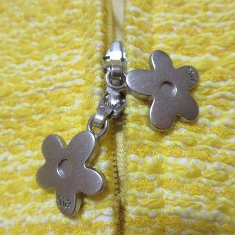 エムズグレイシー M'S GRACY ツイードジャケット TD-424120 ジップ