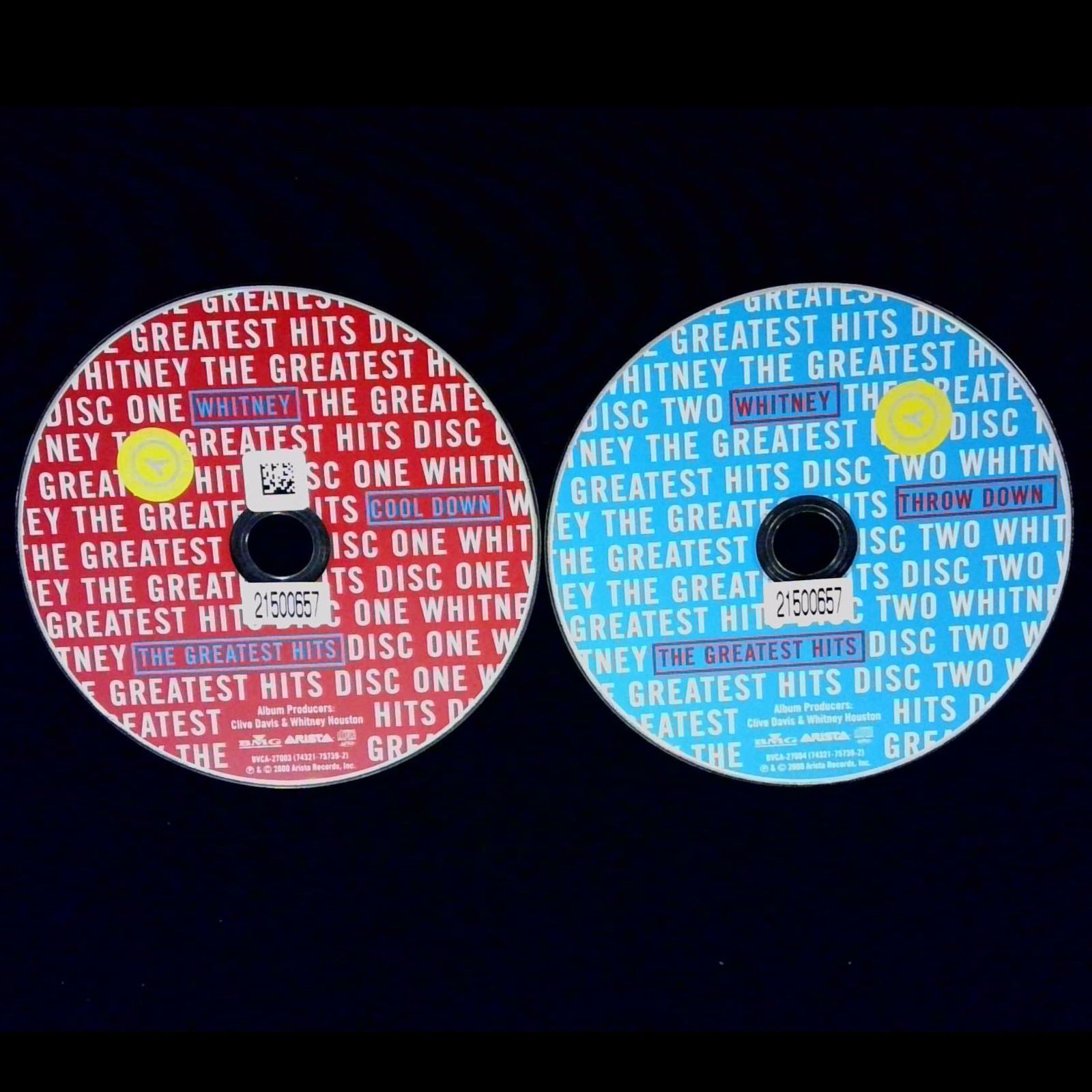ザ・グレイテスト・ヒッツ／ホイットニー・ヒューストン／2枚組 - メルカリ