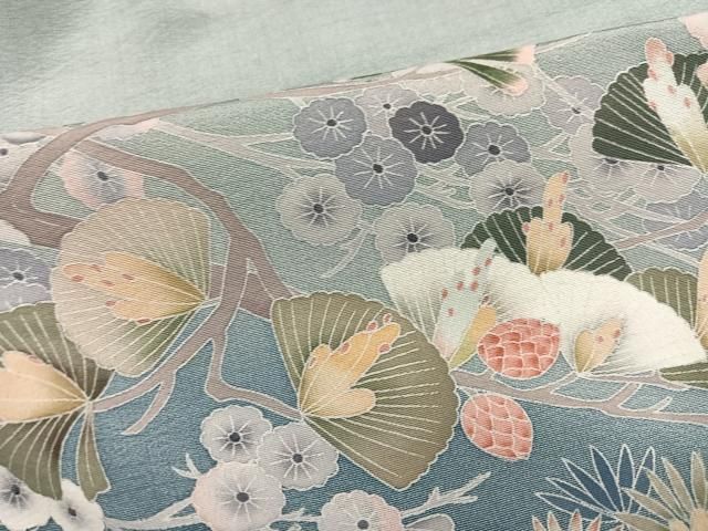 草花文 暈し染め