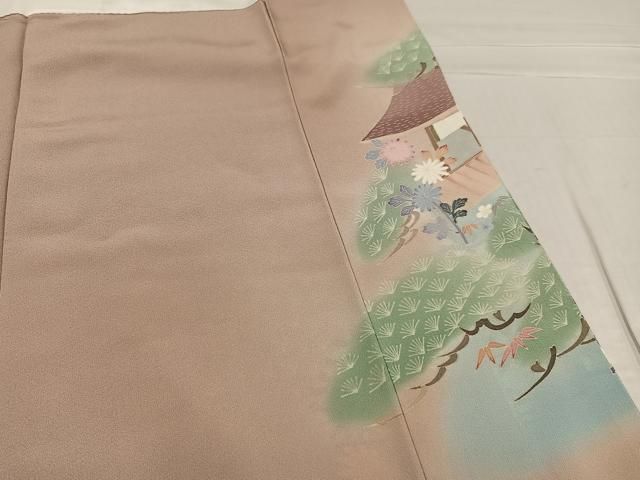 風景草花文 暈し染め