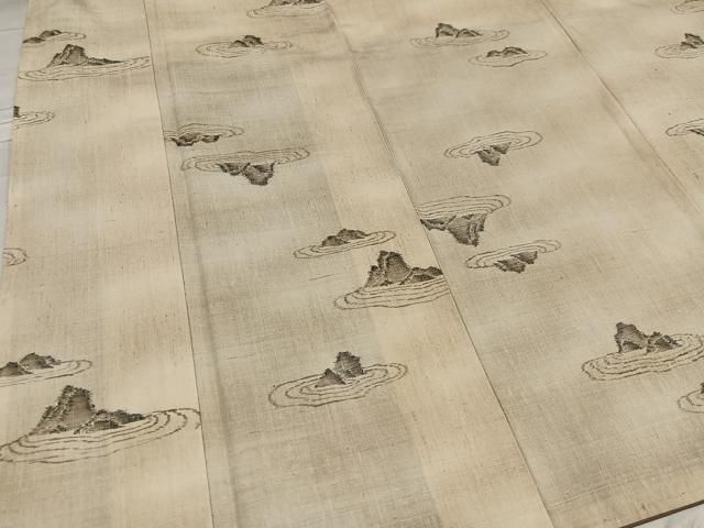 平和屋着物●小千谷紬 枯山水