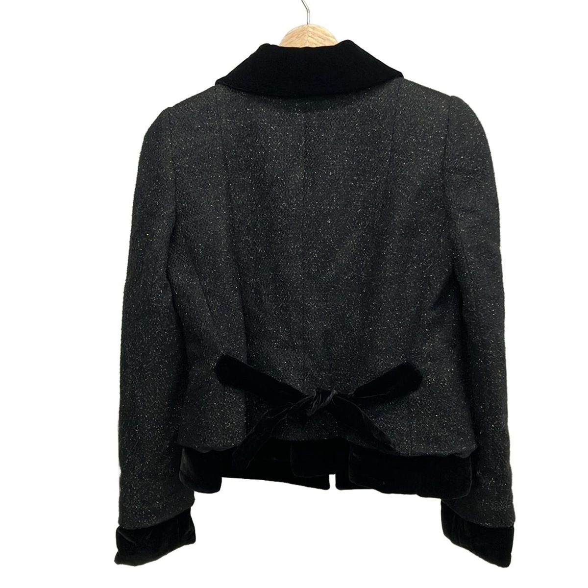 ジョルジオアルマーニ ブルゾン サイズ1 S レディース - 黒 長袖 ラメ 秋 冬