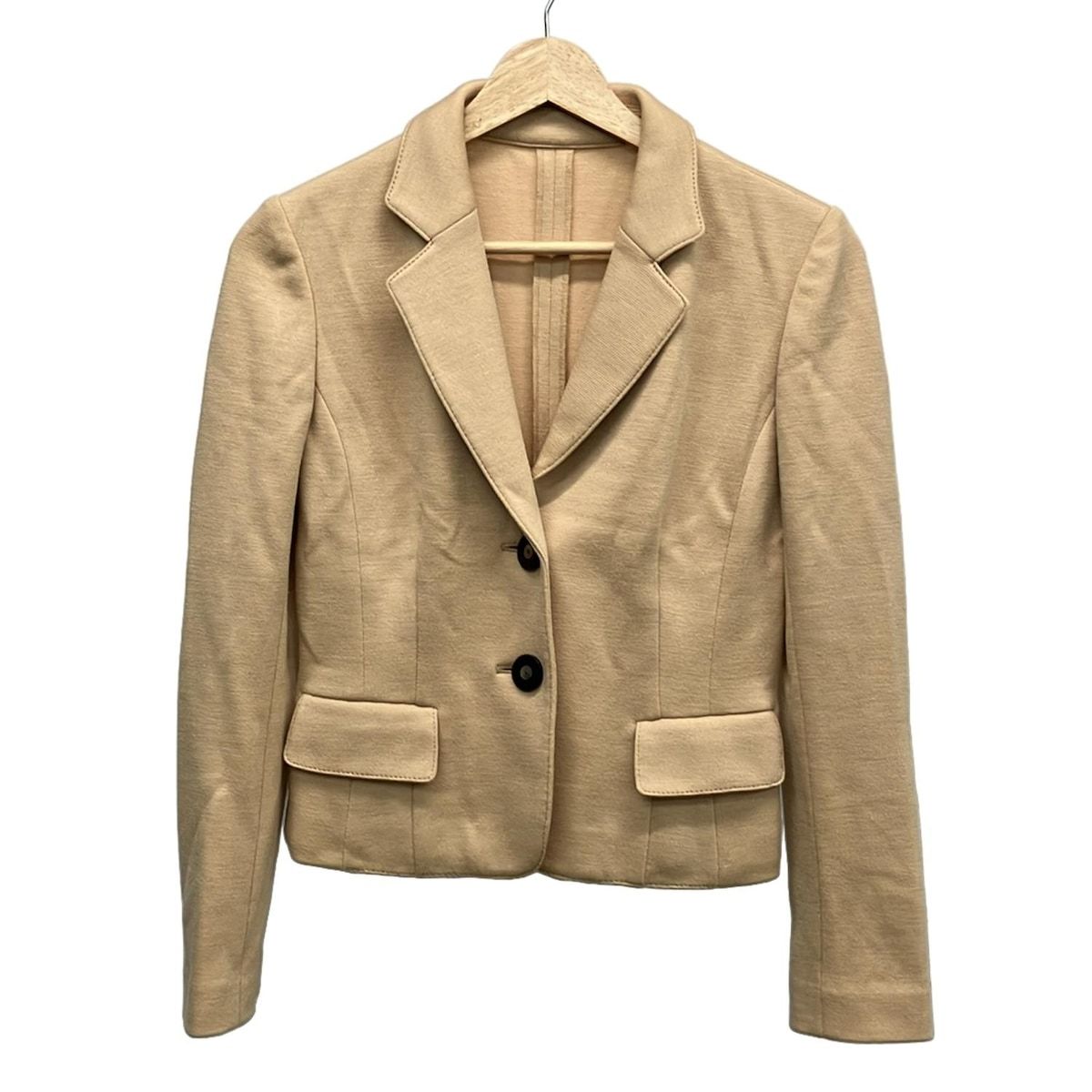 ハロッズ Harrods スーツ サイズ2 ベージュ HARRODS(ハロッズ) ジャケット サイズ2 M レディース美品 - ベージュ