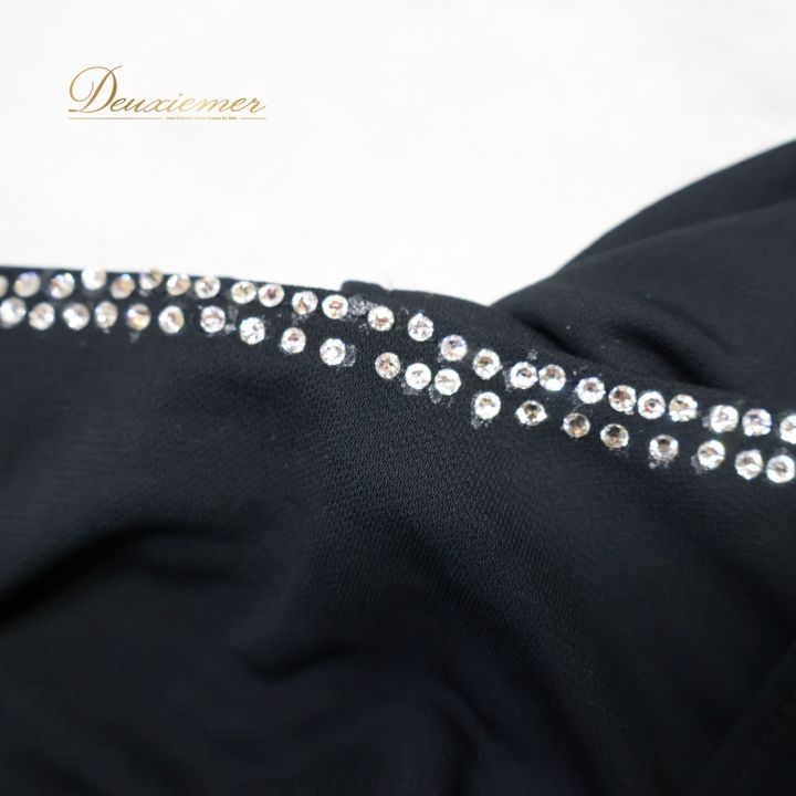 社交ダンス 衣装 トップス ブラウス ブラック系 チャコットロイヤル