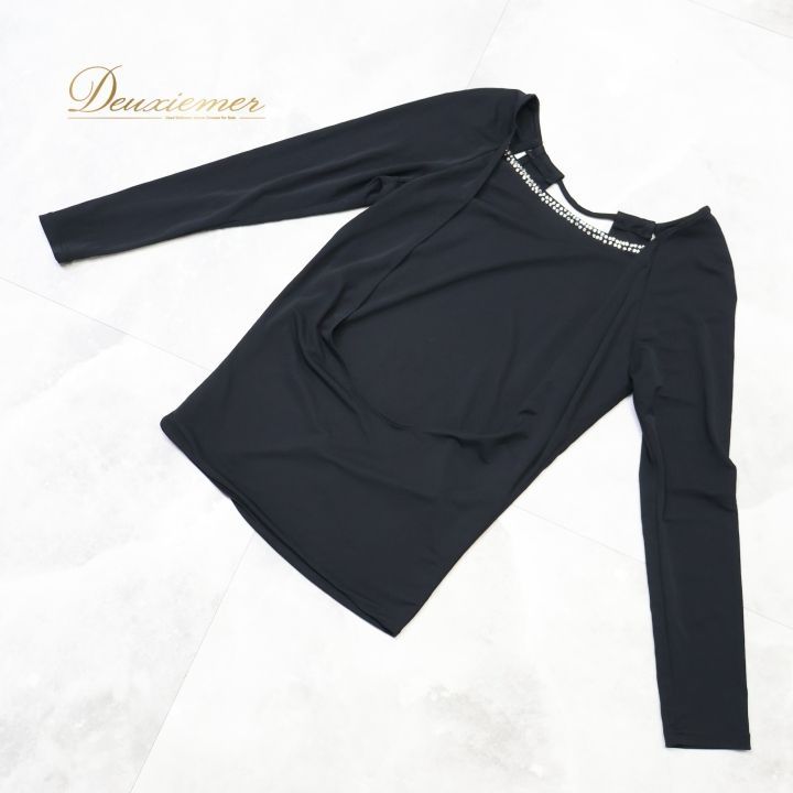 社交ダンス 衣装 トップス ブラウス ブラック系 チャコットロイヤル