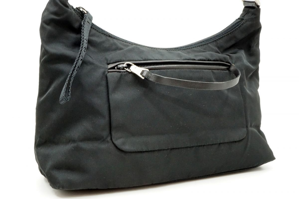 プラダ ワン ショルダーバッグ B9715 三角ロゴ シルバー金具