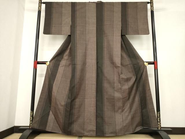 平和屋着物 本場大島紬 一元7マルキ 間道 正絹 ck