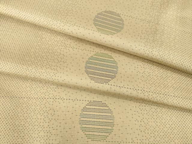 平和屋着物●本場大島紬 カタス7マルキ 丸文 正絹 ck