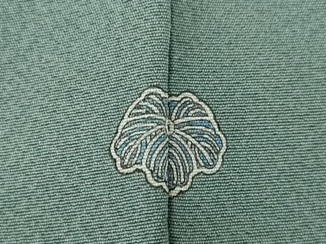 上質な色無地 青鈍色