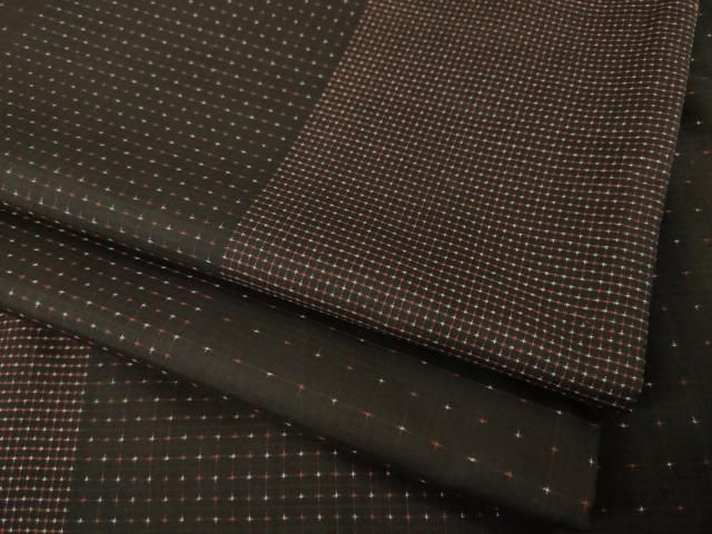 平和屋着物●本場大島紬 カタス 間道 正絹 ck