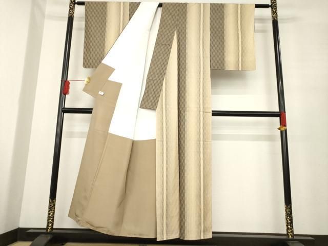  平和屋着物 上質な紬 間道 正絹 ck 紬 着物