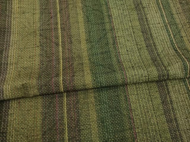 本場真綿絢結城紬 縞