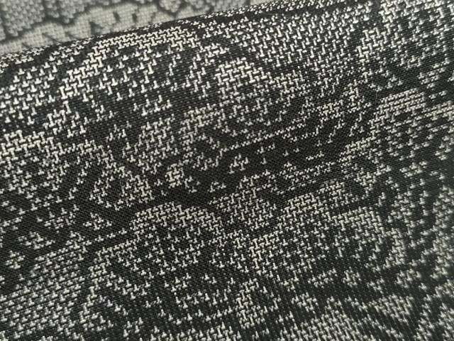 風景花松文 黒地