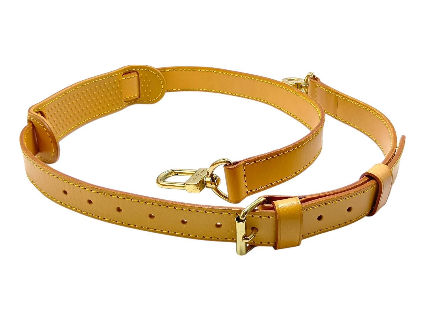 美品】LOUIS VUITTON ショルダーストラップ ヌメ革 キーポル用 調節 