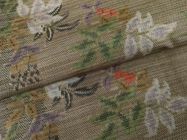 平和屋着物○本場大島紬 草花間道 正絹 逸品 AABE2873cs - メルカリ