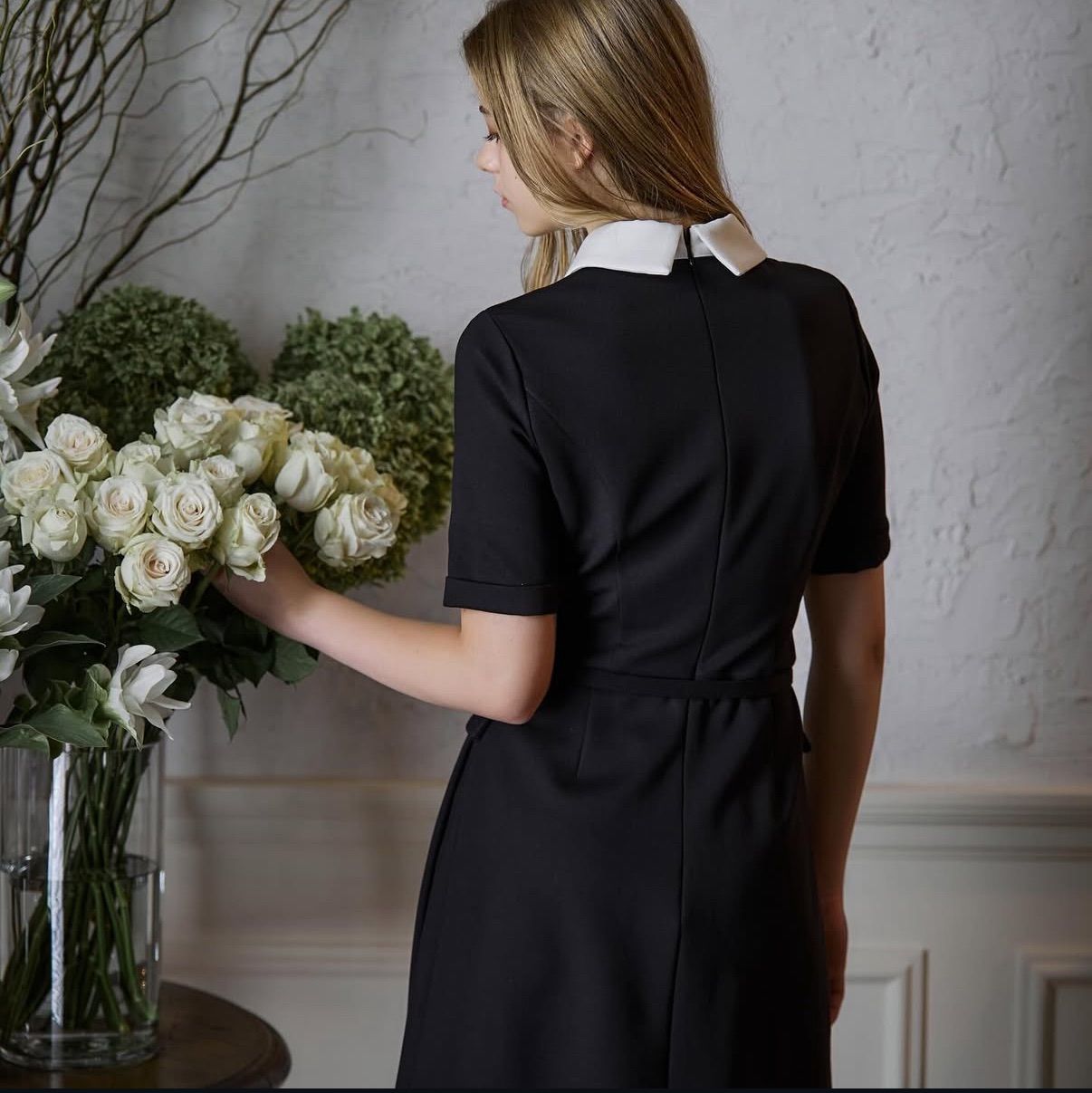 ワンピース Riu Collar ponte short dress ワンピース Riu Collar ponte short dress ワンピース Riu Collar