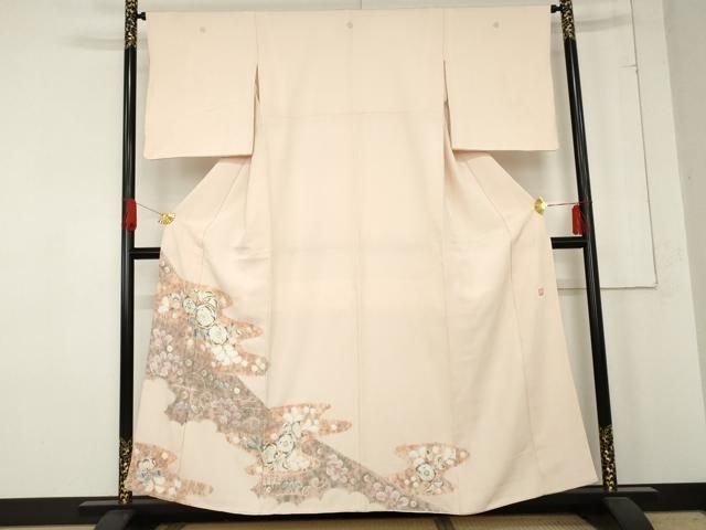 平和屋着物●十日町 名門 滝泰謹製 色留袖 絞り 辻が花 正絹 cs