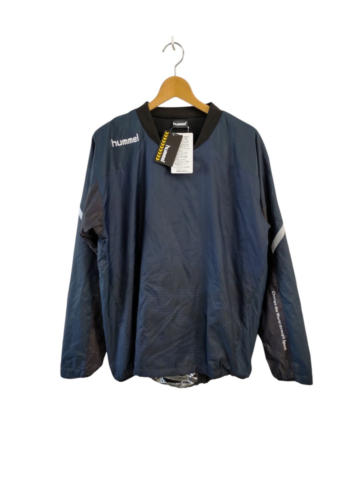 サッカー部　ピステ　ヒュンメル　ネイビー ヒュンメル（hummel）（メンズ）サッカーウェア ピステトップ HAW4220