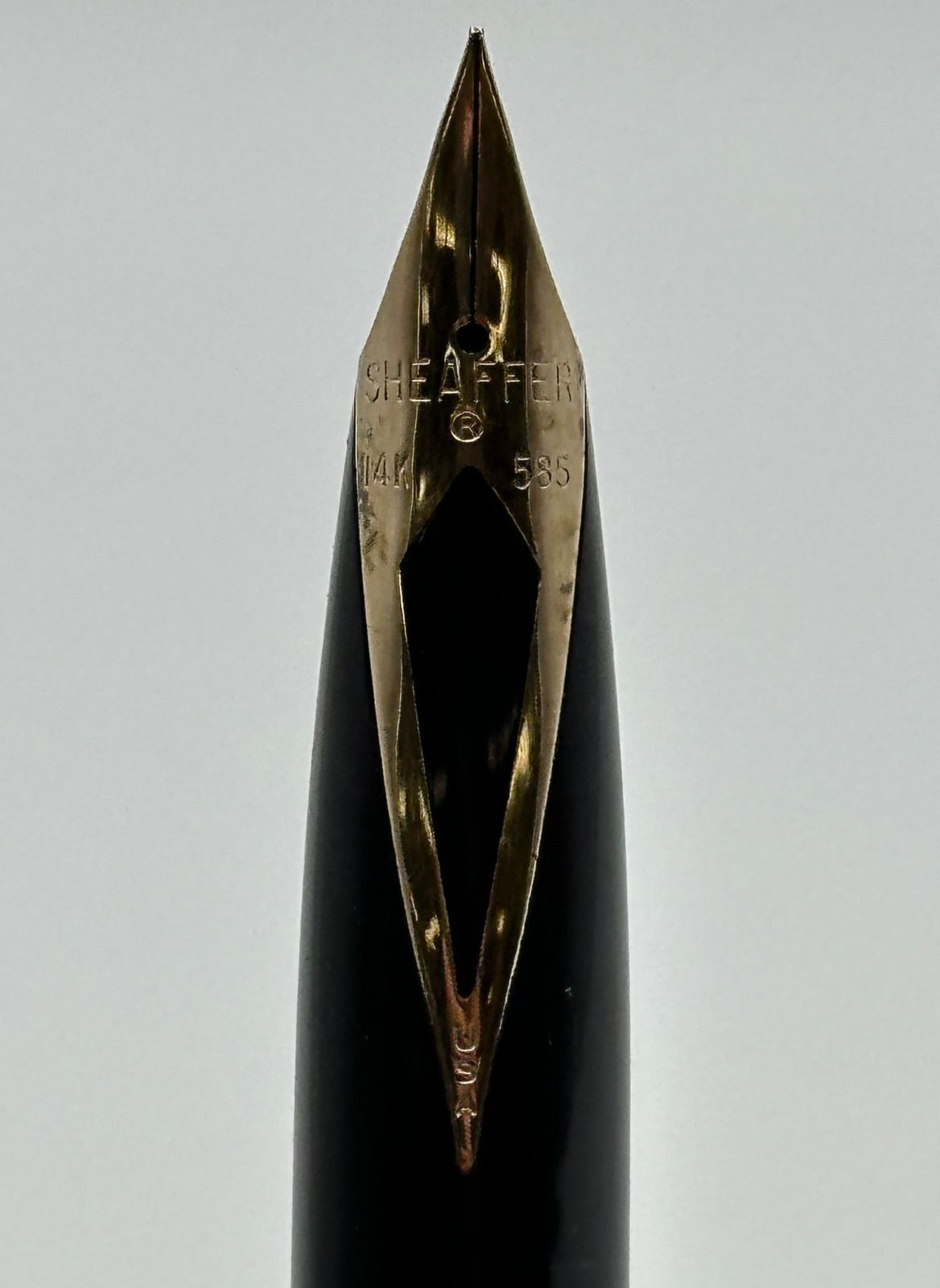 AD83ｰe】SHEAFFER 万年筆 ペン先14K 585 刻印 ゴールド 金色