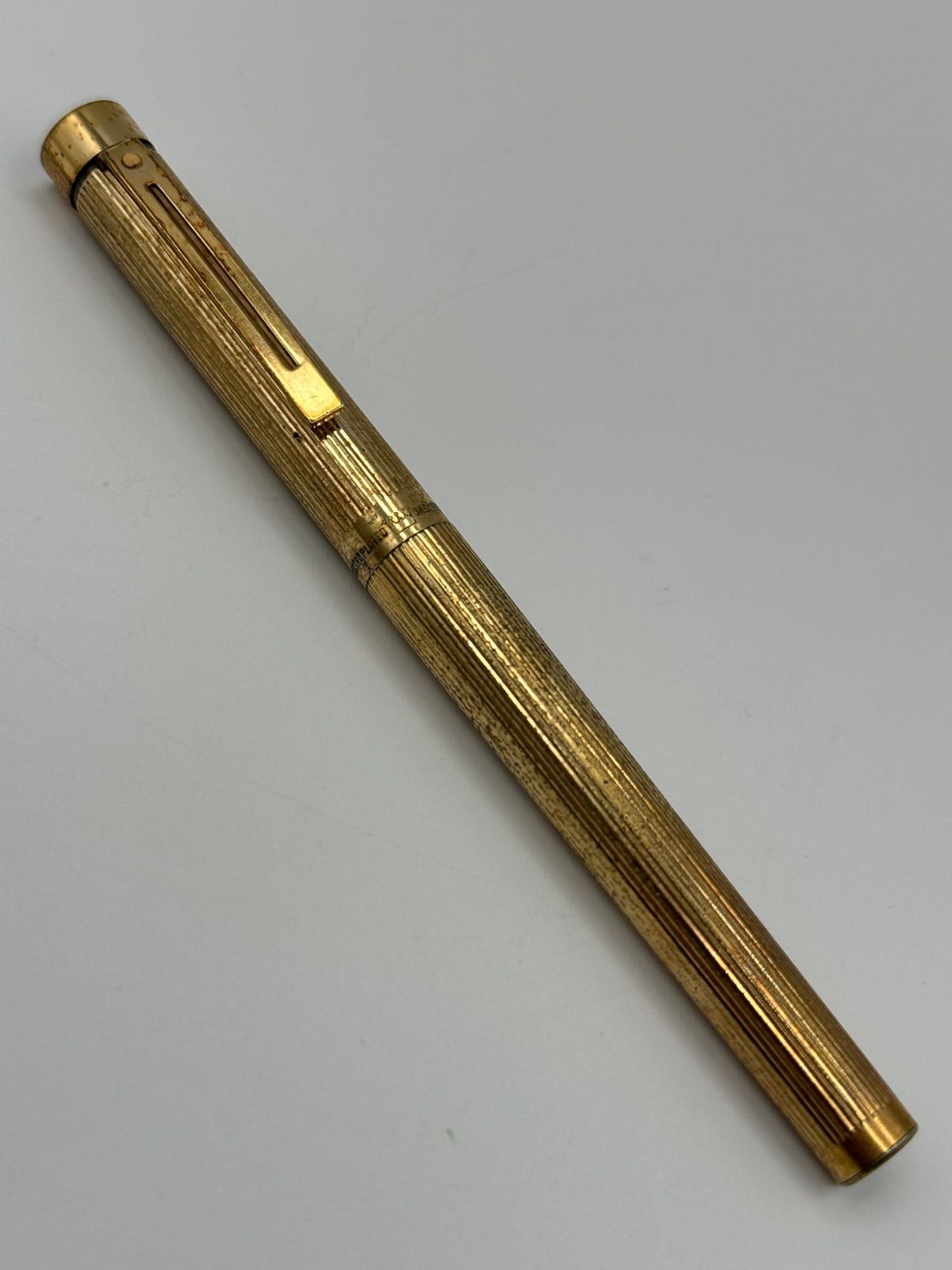 AD83ｰe】SHEAFFER 万年筆 ペン先14K 585 刻印 ゴールド 金色